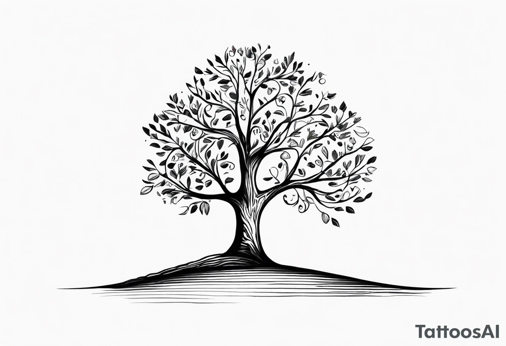 tree with the words "give yourself a reason". tattoo idea tree with the words "give yourself a reason". tattoo idea
