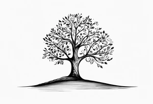 tree with the words "give yourself a reason". tattoo idea