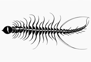 Long legs centipede tattoo idea