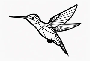 humming bird tattoo idea
