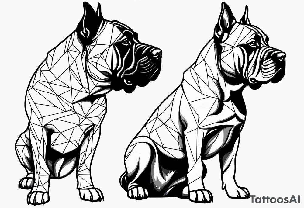 Dogs presa canario tattoo idea