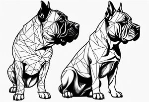 Dogs presa canario tattoo idea