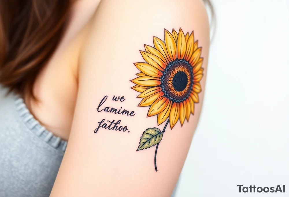 Quotes 
paintbrush
Sunflower tattoo idea