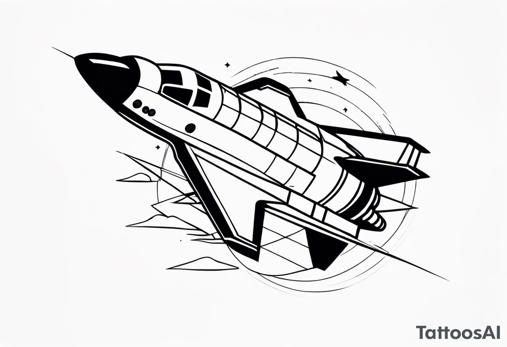 space shuttle launch tattoo idea