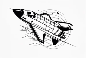 space shuttle launch tattoo idea