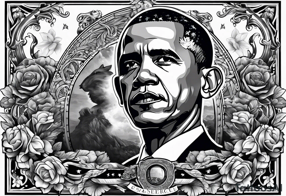 obama very strong and fit tattoo idea