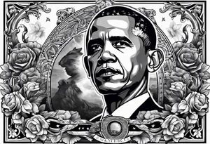 obama very strong and fit tattoo idea