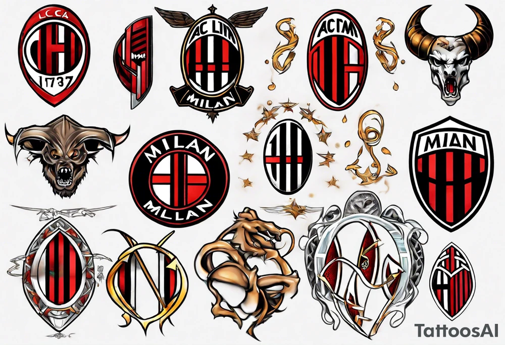 Ac milan tattoo idea