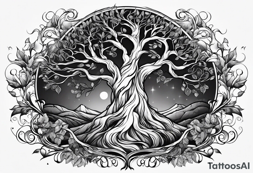 Tree of elfs tattoo idea