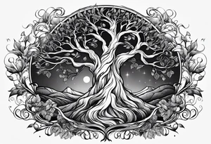 Tree of elfs tattoo idea