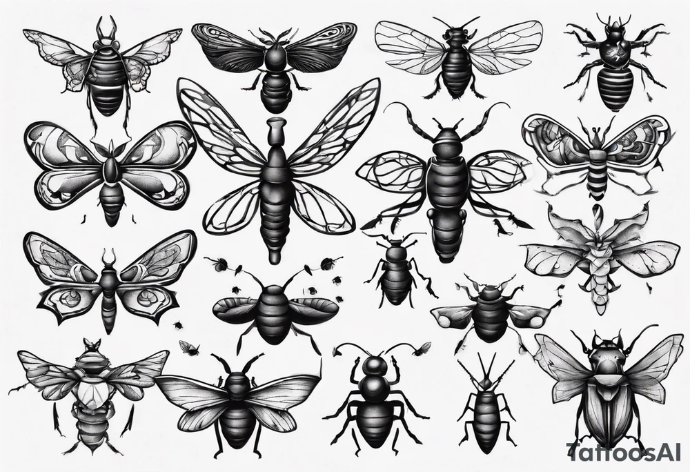 Insects tattoo idea