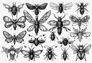 Insects tattoo idea