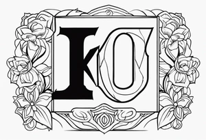 The letters KOTC tattoo idea