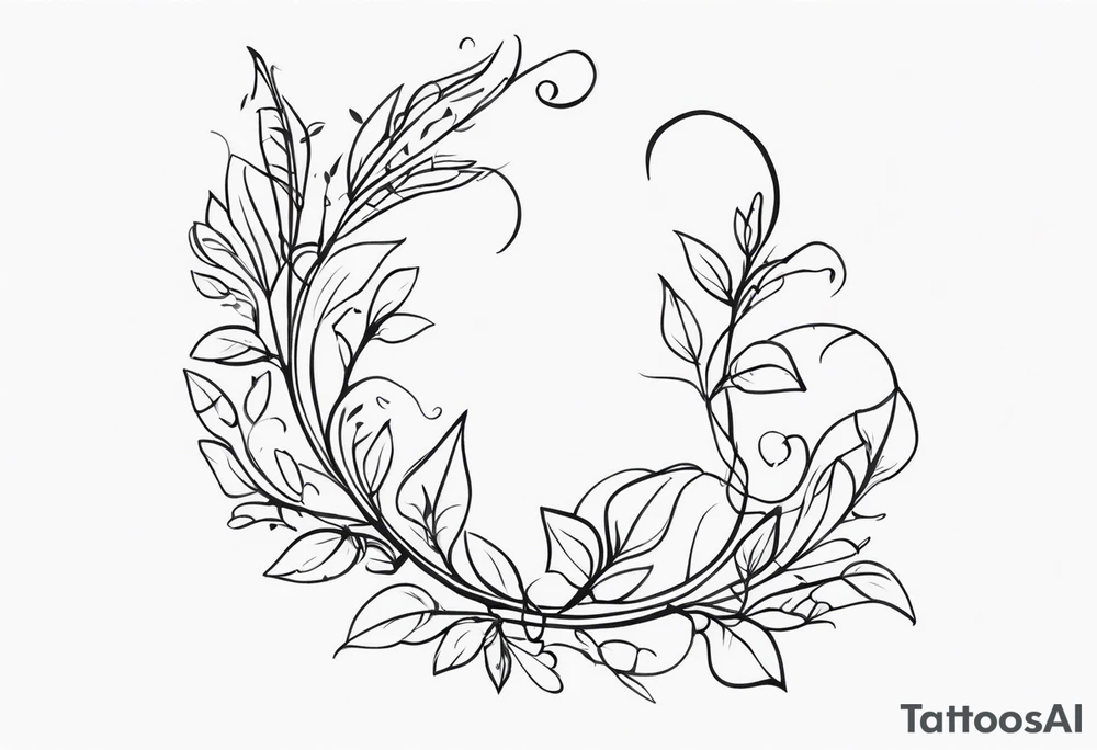 Long Vines tattoo idea