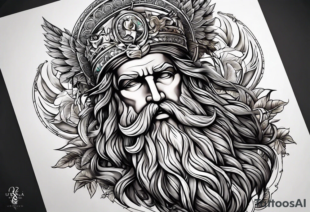 mitologia grecka zeus i pioruny tattoo idea