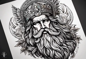 mitologia grecka zeus i pioruny tattoo idea
