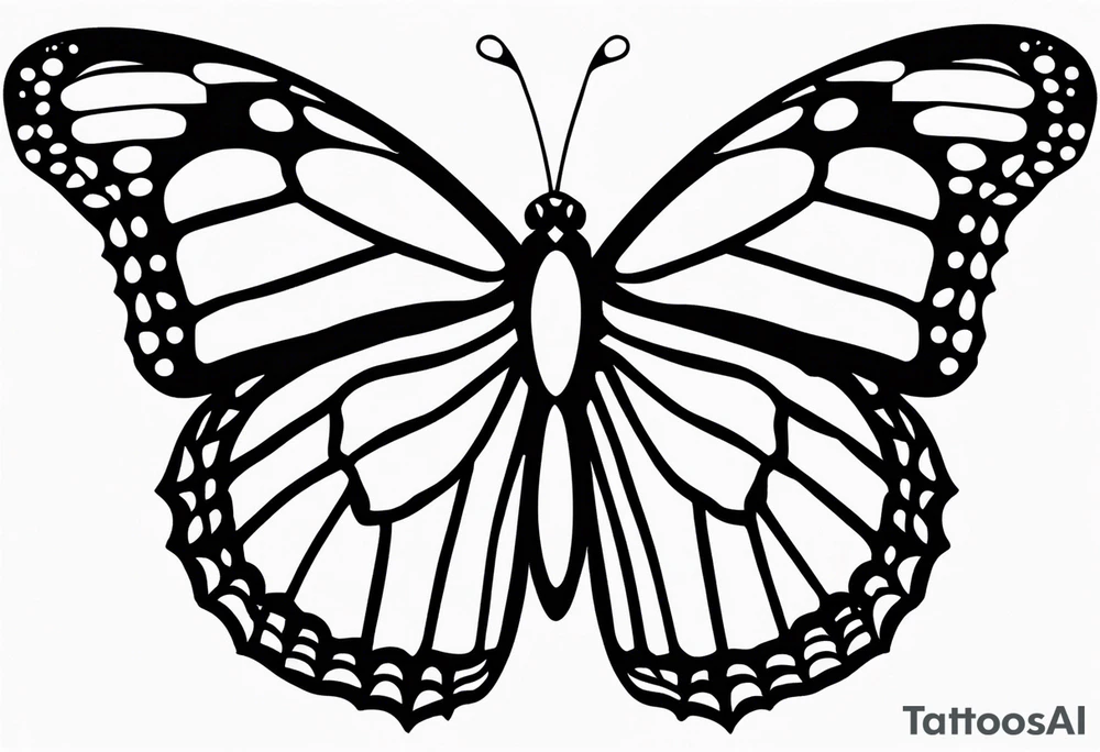 monarch butterfly representing grandparents tattoo idea