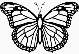 monarch butterfly representing grandparents tattoo idea