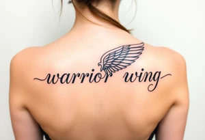 warrior wing tattoo idea