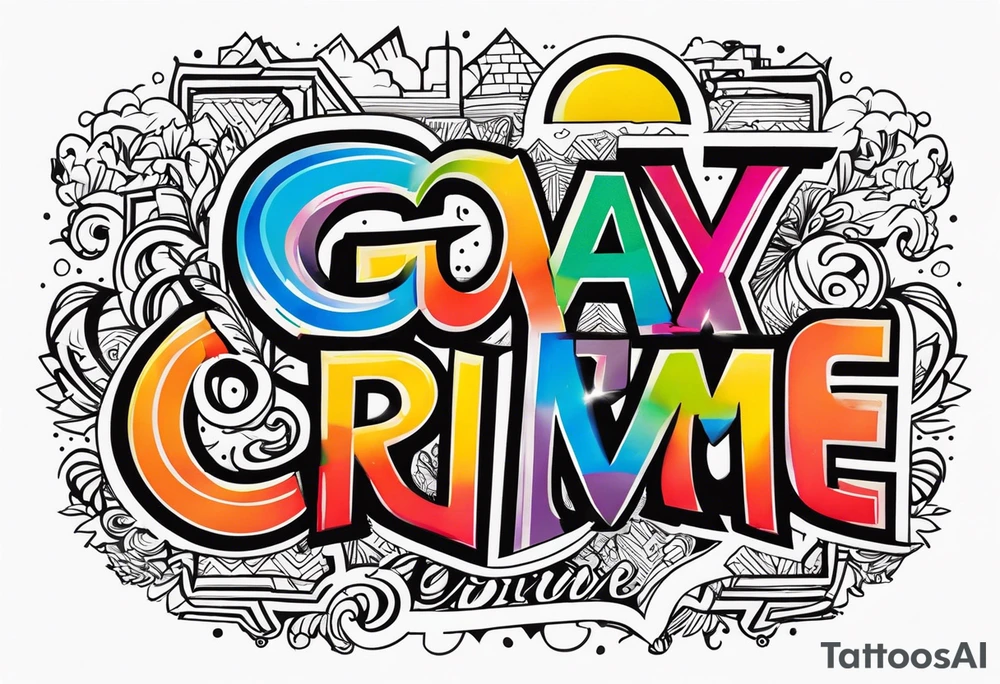 Be gay do crime tattoo idea