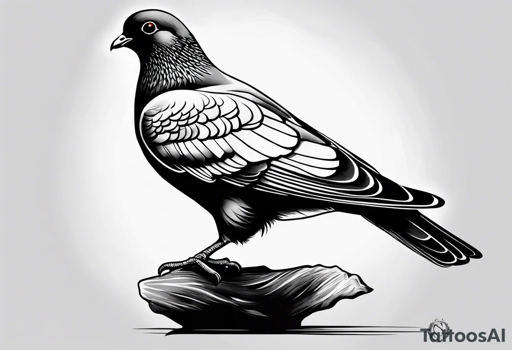 discipline, pain and catholic religion. pigeon. tattoo idea discipline, pain and catholic religion. pigeon. tattoo idea