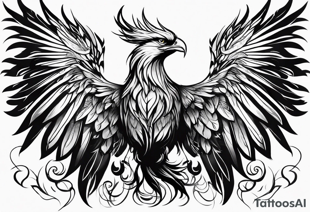 phoenix rising tattoo idea