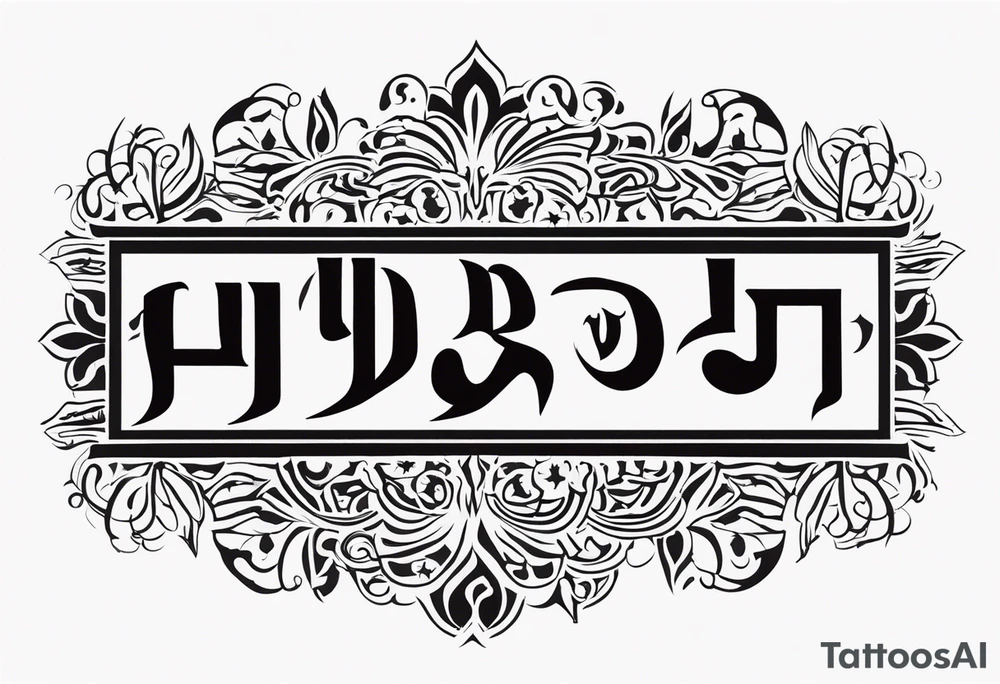 Hebrew phrase גם זה יעבור with some kind of artistic flourish to the letters so it’s not just plain block letters. tattoo idea
