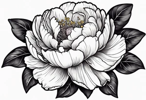 Peony tattoo idea