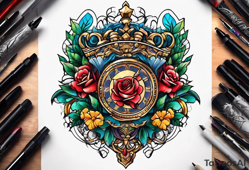 Chest piece tattoo idea