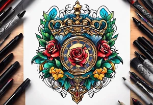 Chest piece tattoo idea
