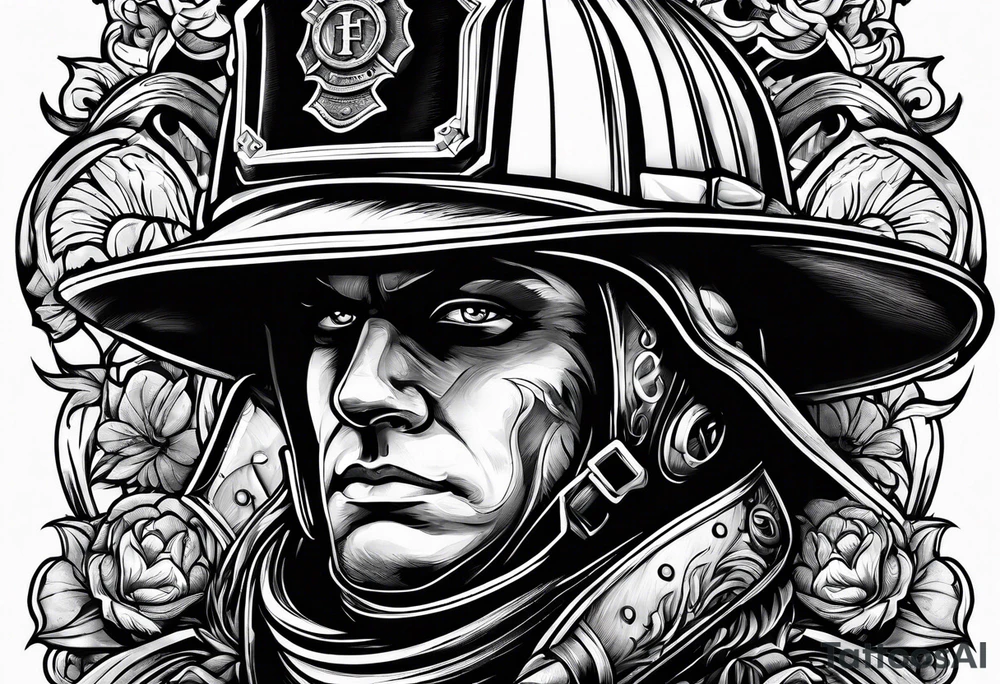 firefighter related materials tattoo idea