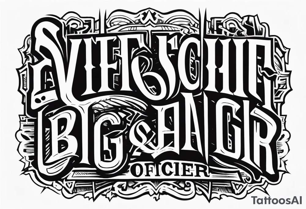 Officer Big Dick tattoo idea