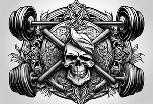 A barbell tattoo idea