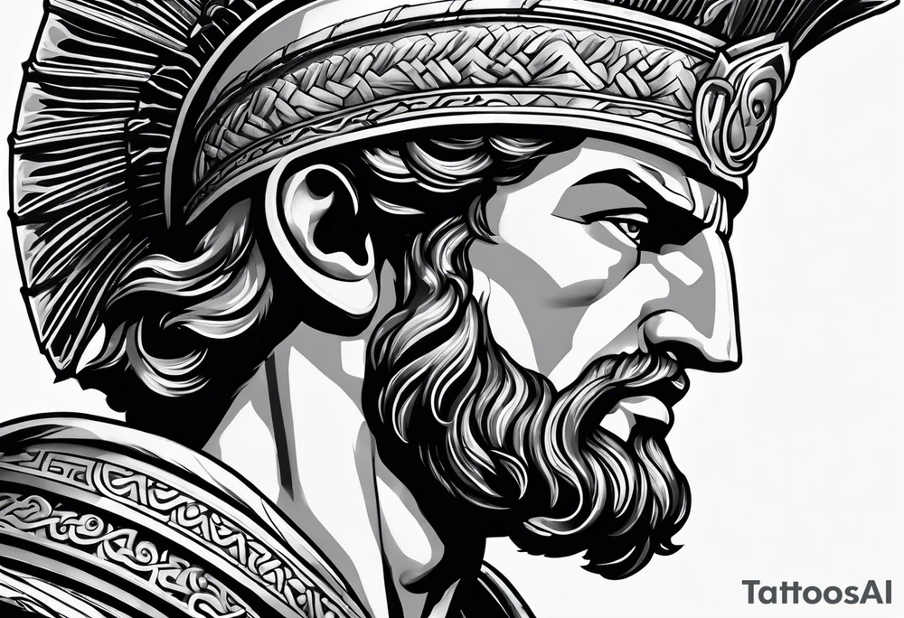 achilles the greek god tattoo idea