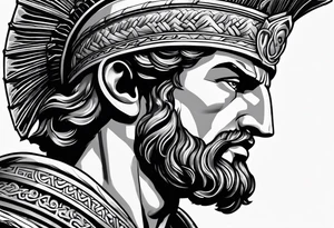 achilles the greek god tattoo idea
