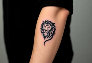Fancy style "leo"  birth
 sign lion tattoo idea