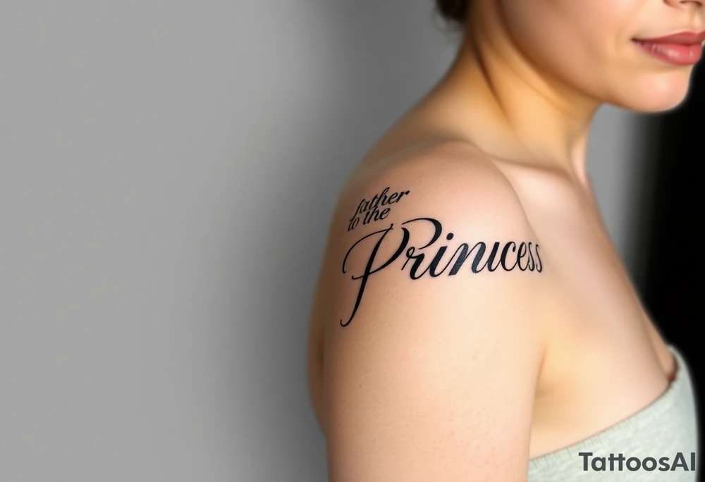 Father to the Princess tattoo idea