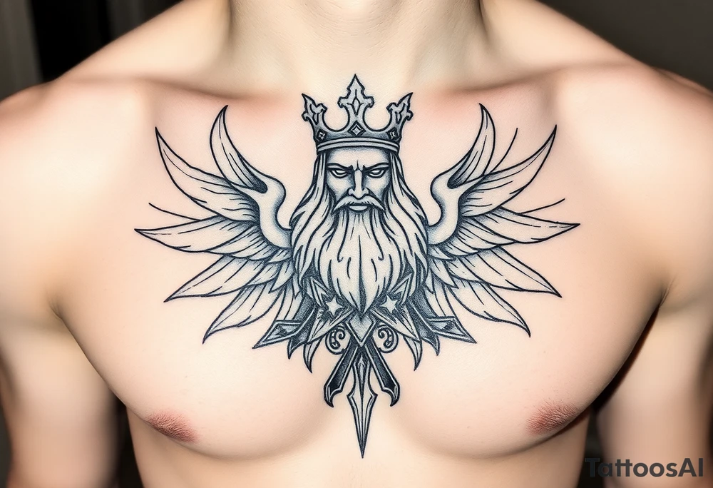 What is king to a god tattoo idea