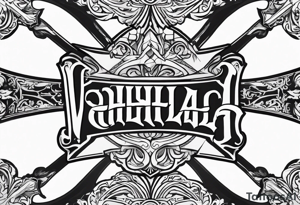 Valhalla swords tattoo idea