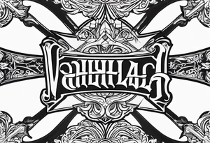 Valhalla swords tattoo idea
