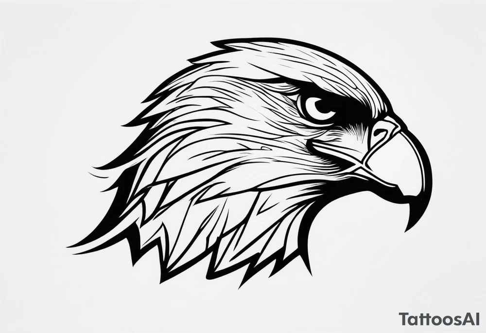 hawk diving tattoo idea
