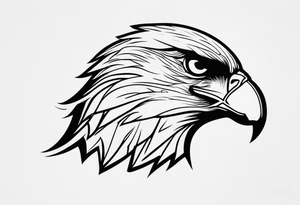 hawk diving tattoo idea