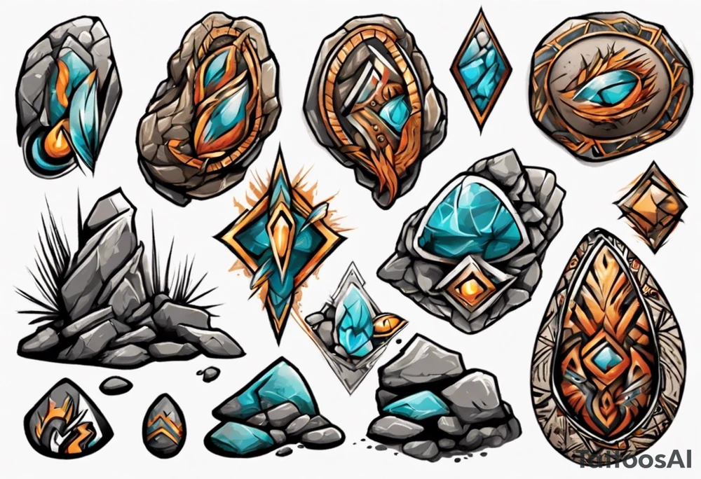 Rocks tattoo idea