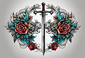 A sword made of nothing tattoo idea