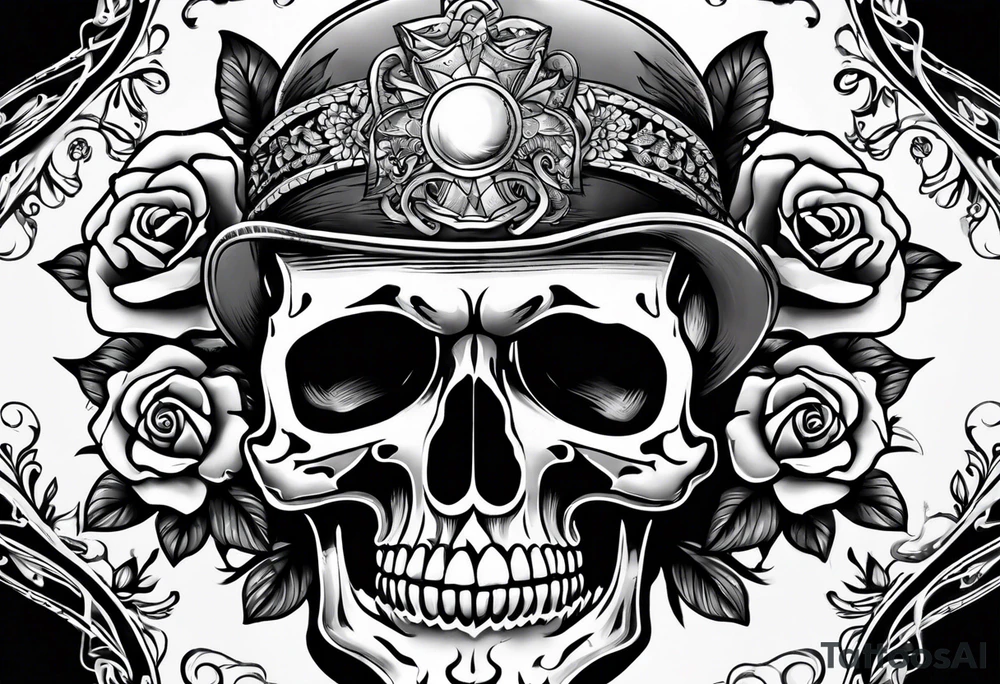 Texas skull tattoo idea