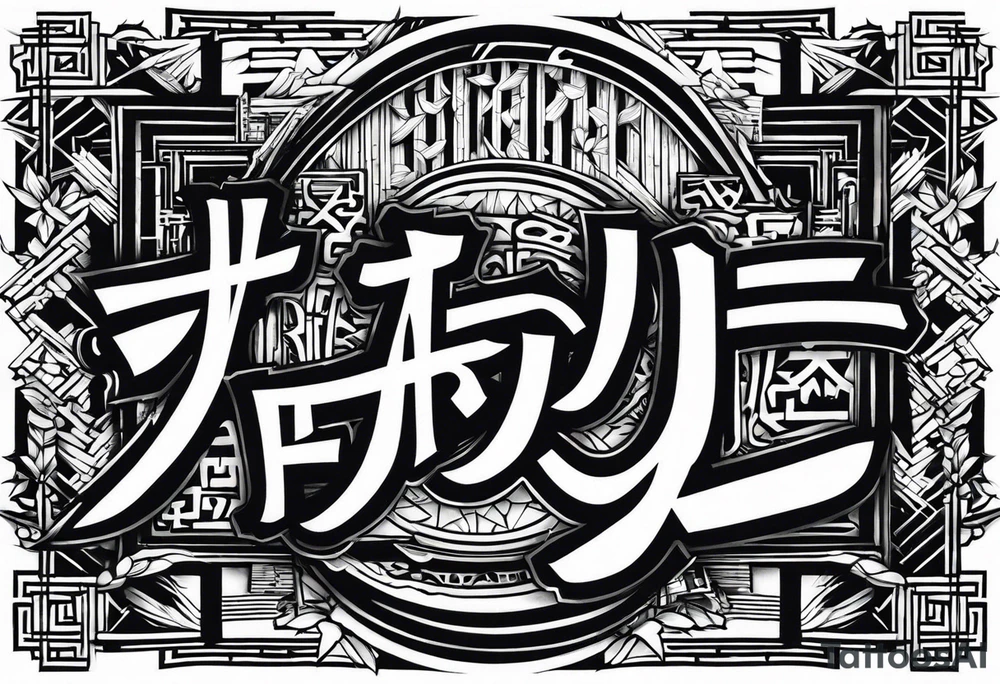 Font, bamboo, Japanese tattoo idea