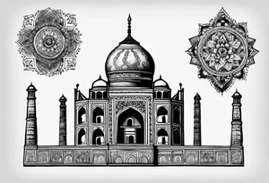 Taj Mahal tattoo idea