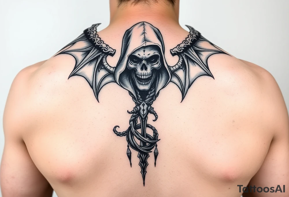 Reaper 666 satan lillith tattoo idea