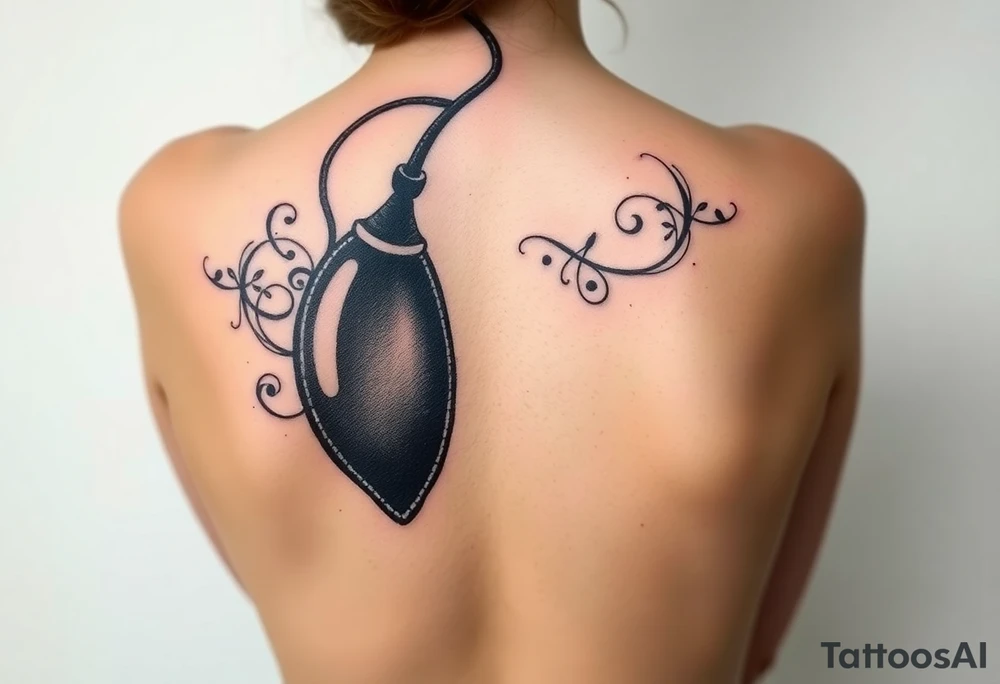Beautiful big black penis tattoo idea