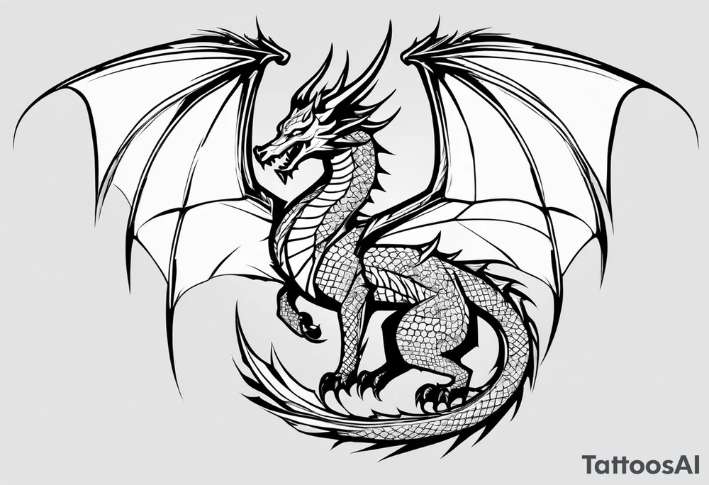 Valhalla friendly 
dragon tattoo idea